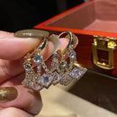 Brinco de Cascata Roxa Brilhante <strong>(COMPRE 1 PAR LEVE 2)</strong>