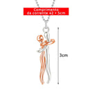 Colar Abraço - Prata e Ouro