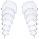 Compre 6 Leve 12 - Kit 12 Tampas de Silicone Reutilizável (UNIVERSAL) - Super Elástico