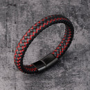 Pulseira De Couro Trançado