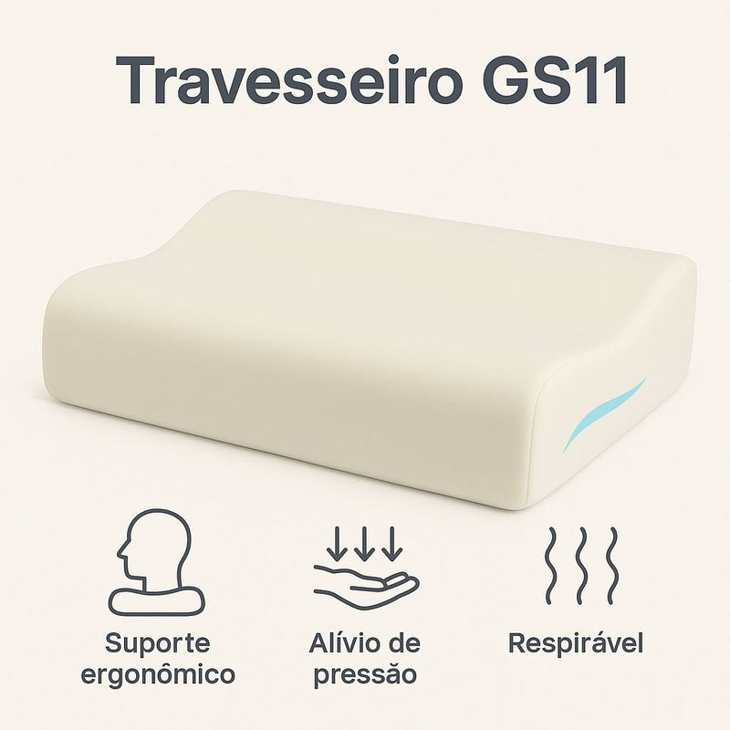 Travesseiro Anatômico com 6 Alturas – Good Spine GS11 (Economize levando o KIT com 2)